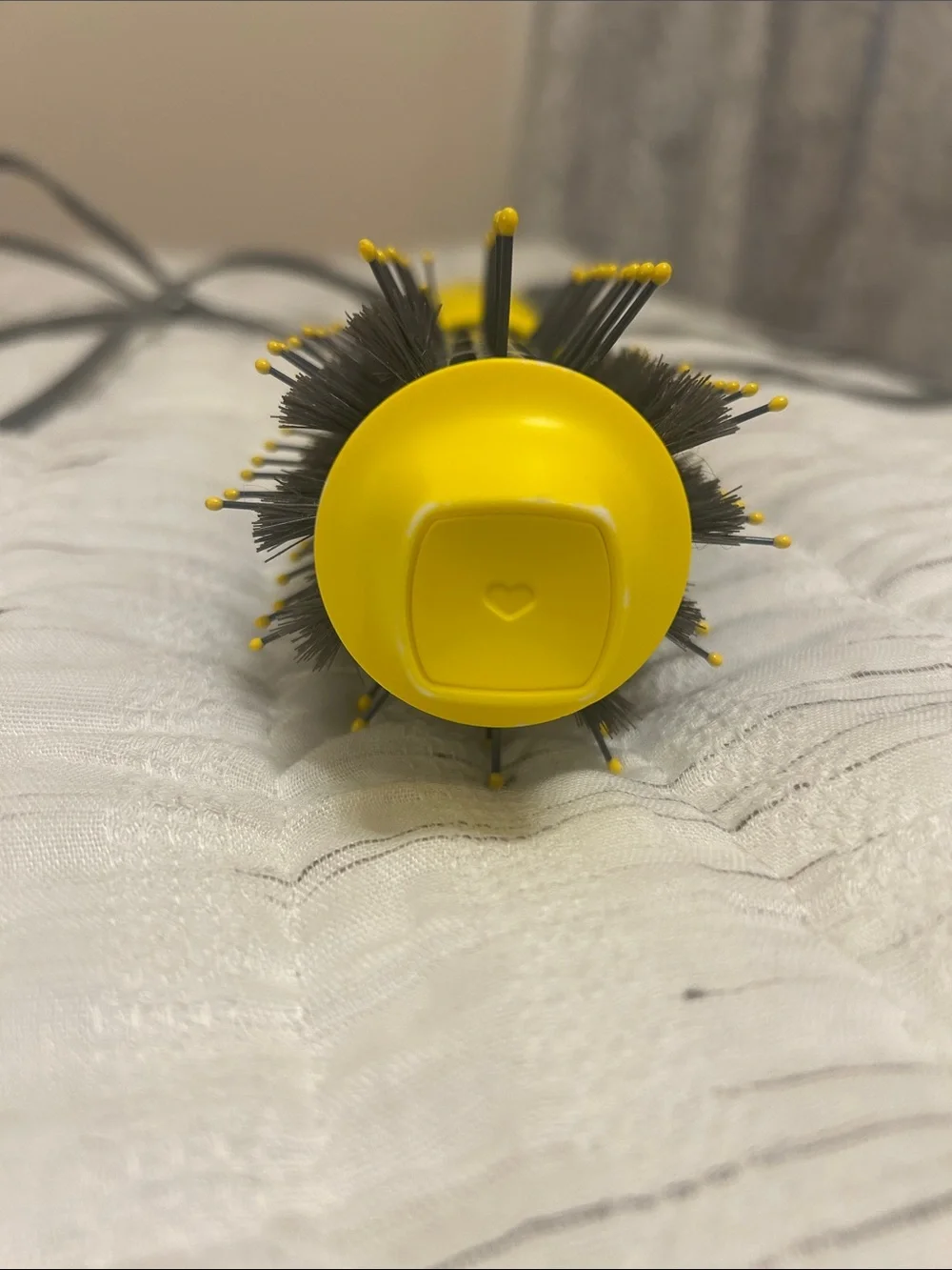 Drybar Yellow Round Hot Brush with Gray Accents